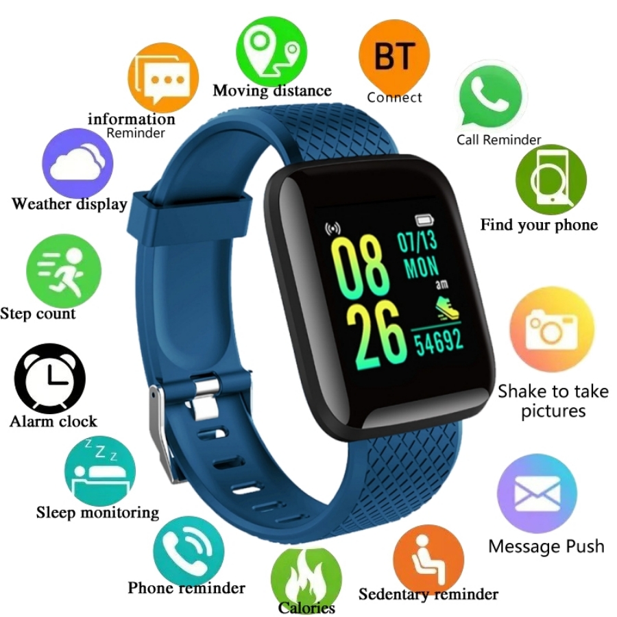 Musical Instrument Jewelry - กีฬาSmartwatchสร้อยข้อมือฟิตเนสการควบคุมเพลงผู้หญิงผู้ชายนาฬิกาสมาร์ทสําหรับAndroid Bluetoothนาฬิกาดิจิตอลนาฬิกาปลุกสภาพอากาศ