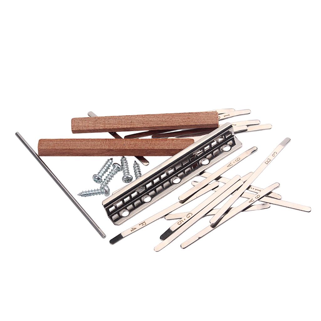 A Musical Instrument With Keys - ชุดอุปกรณ์ DIY สำหรับทำคาลิมบา 17 คีย์ เปียโนนิ้วโป้ง