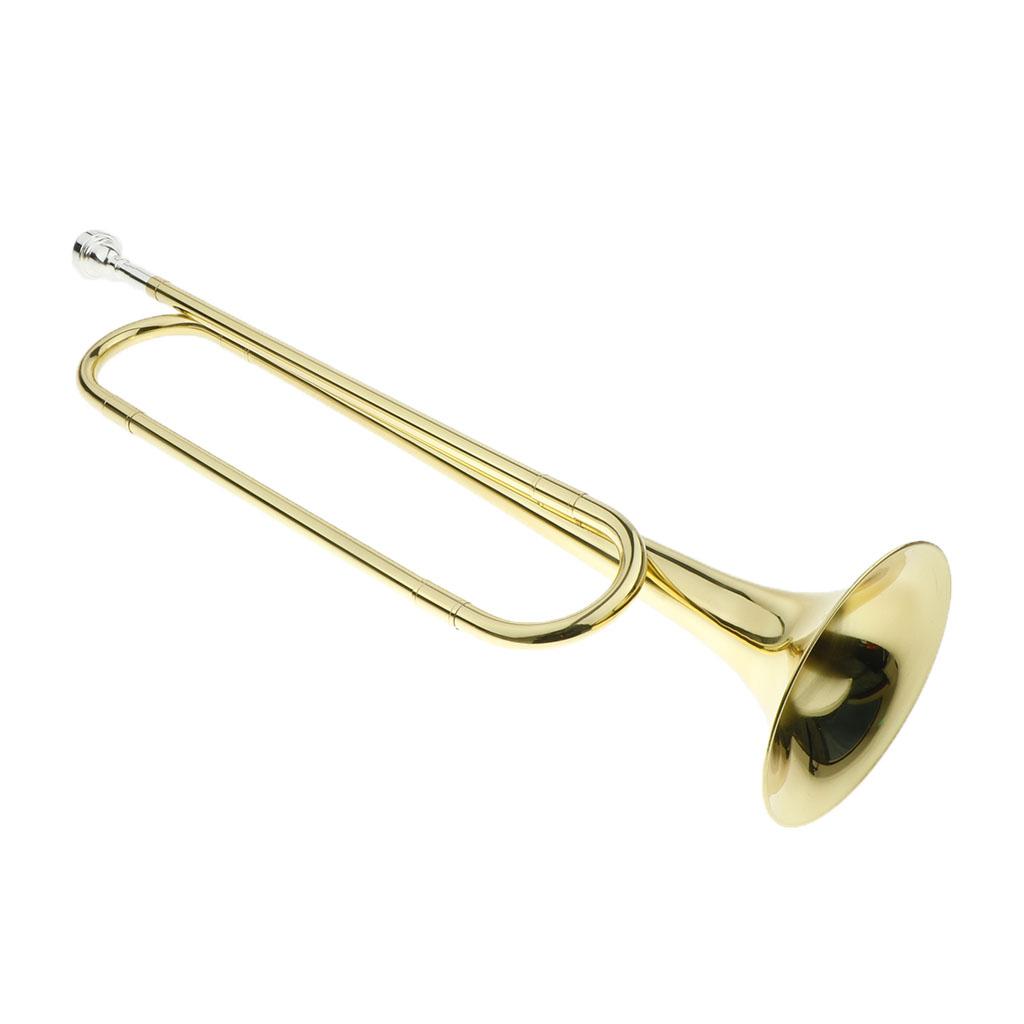 Musical Instrument Bugle - เครื่องดนตรีทองเหลือง แตรทรัมเป็ตยาว สำหรับเด็ก วัยรุ่น กิจกรรมวงดนตรีโรงเรียน