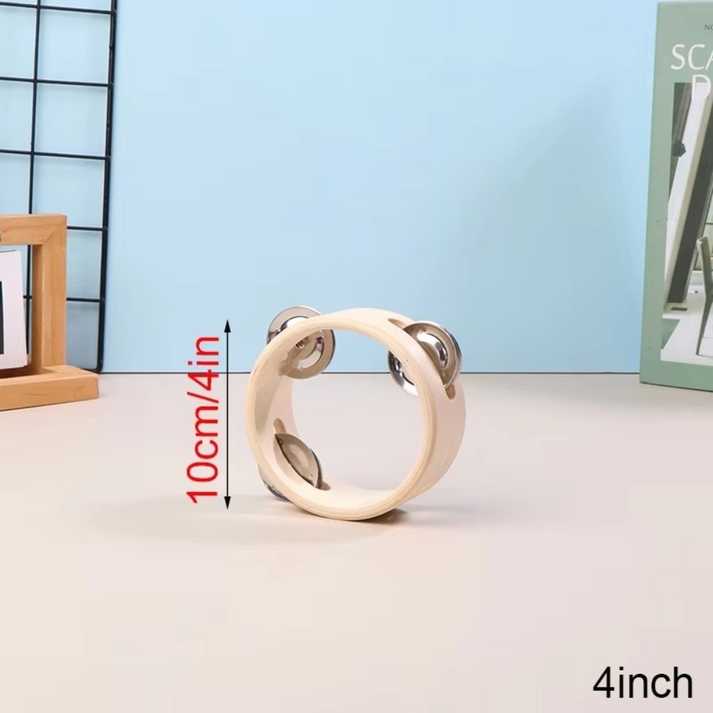 Musical Instrument Jewelry - กลองมือขนาด 4/6/7/8/10 นิ้ว แบบแถวเดียว เครื่องดนตรีออร์ฟ แทมบูรีนไม้
