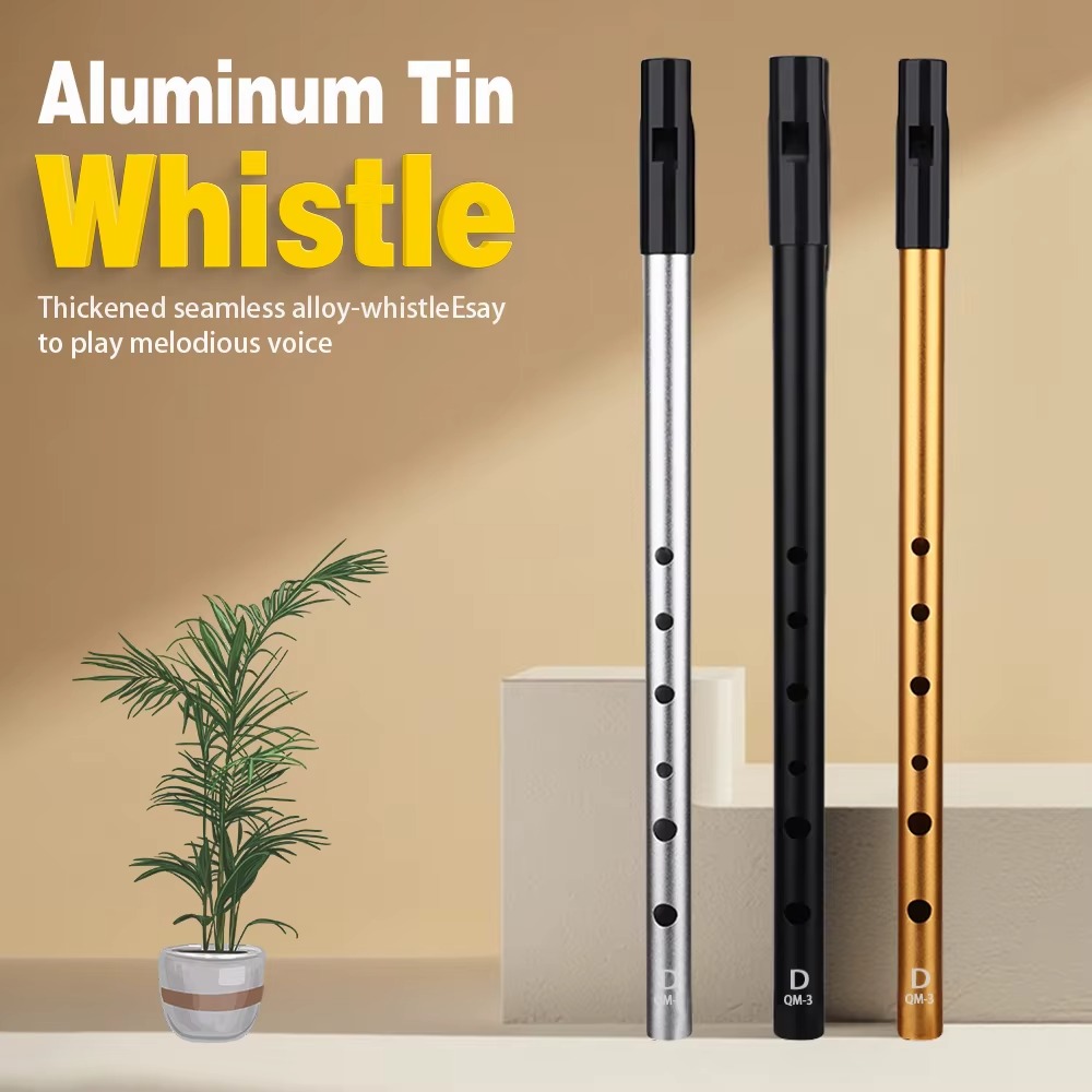 Musical Instrument Irish - ขลุ่ยไอริช 6 รู คีย์ C/D ขลุ่ยทินวิสเซิลอะลูมิเนียม
