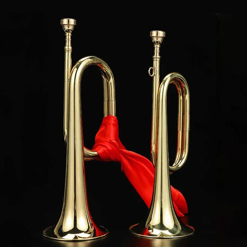 ทรัมเป็ตทองเหลืองสําหรับเด็กเร - Musical Instrument Bugle บทวิจารณ์และราคา
