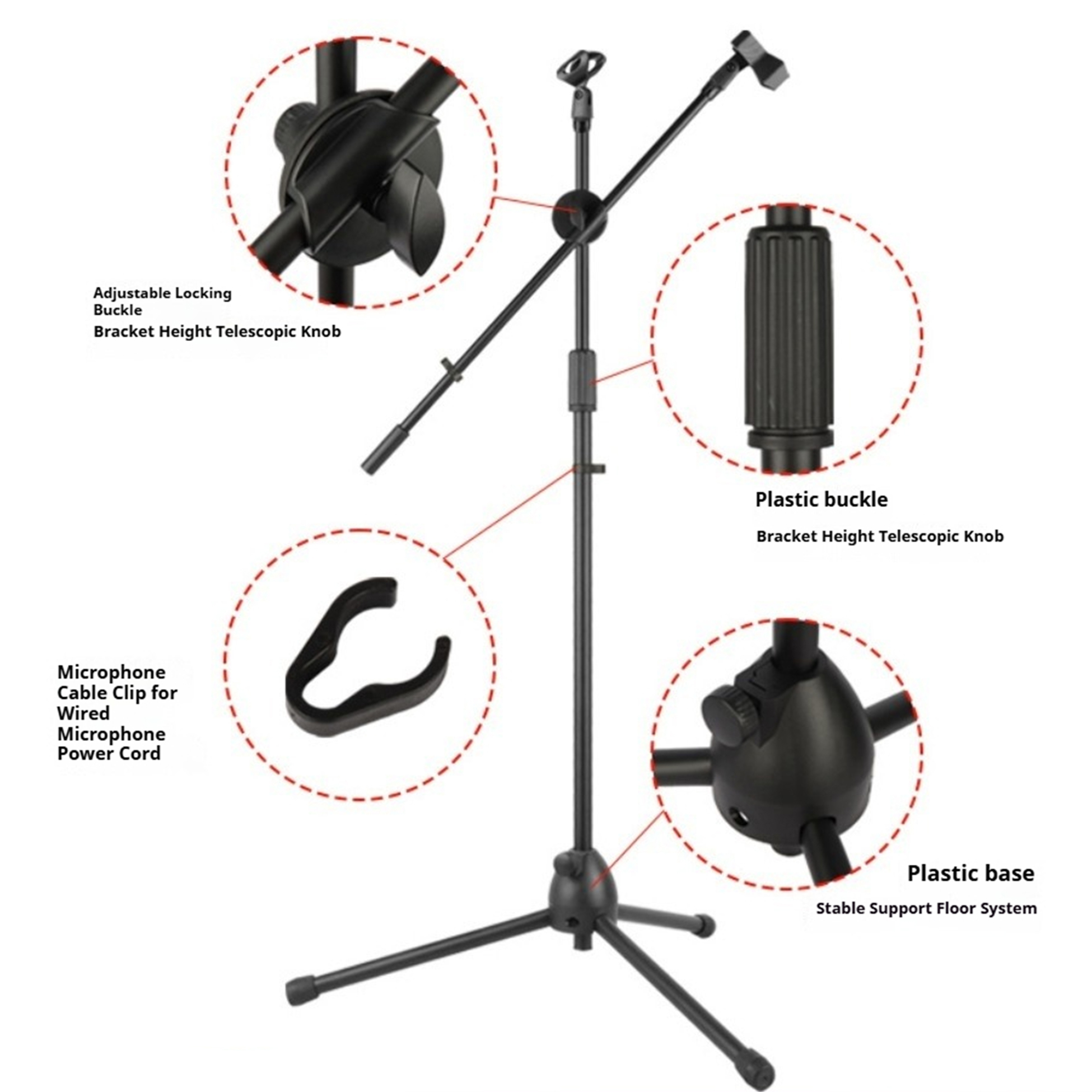 ขาตั้งไมโครโฟนแบบตั้งพื้นพร้อม - Musical Instrument You Shake บทวิจารณ์และราคา