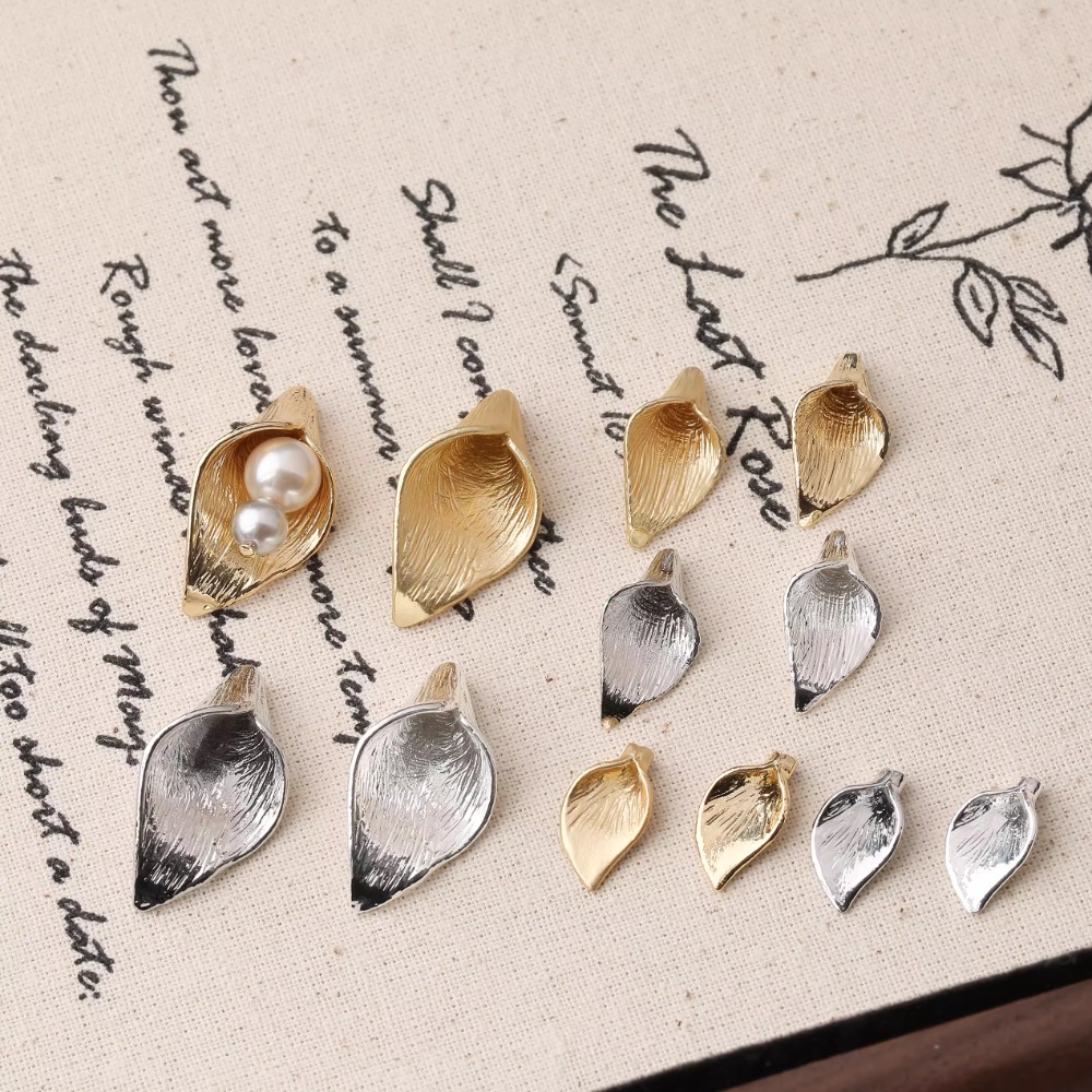 4PCS Dainty Hornกลีบดอกไม้Char - Musical Instrument Jewelry บทวิจารณ์และราคา