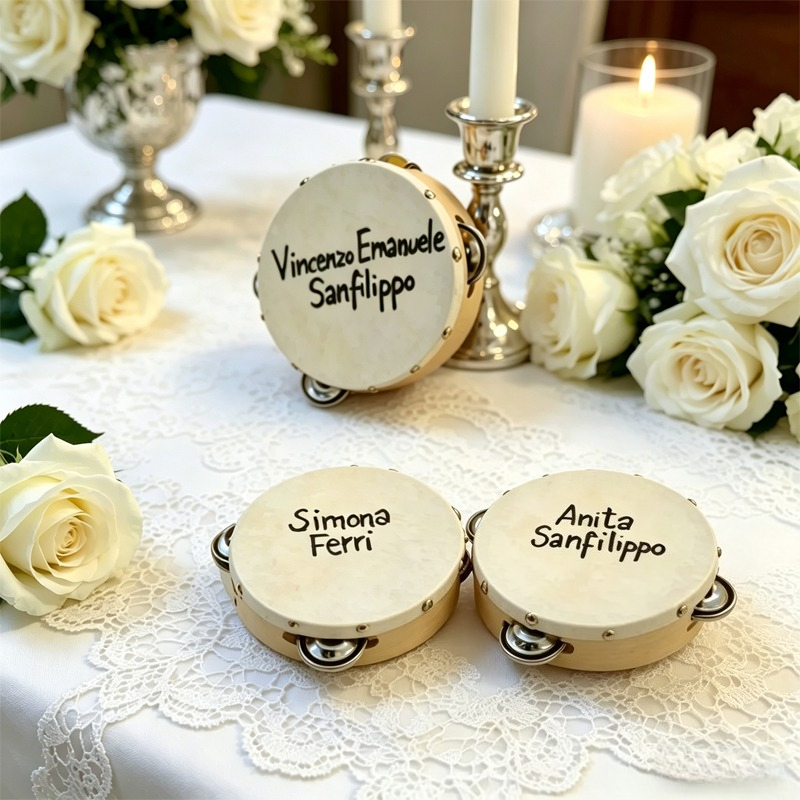3/5 ชิ้น ﻿   กลองแทมบูรีนงานแต - Musical Instrument With Name บทวิจารณ์และราคา