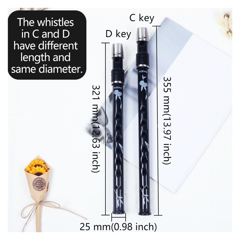 ABLB-6 ขลุ่ยเหล็กแบบไอริช 6 รู - Musical Instrument Irish บทวิจารณ์และราคา