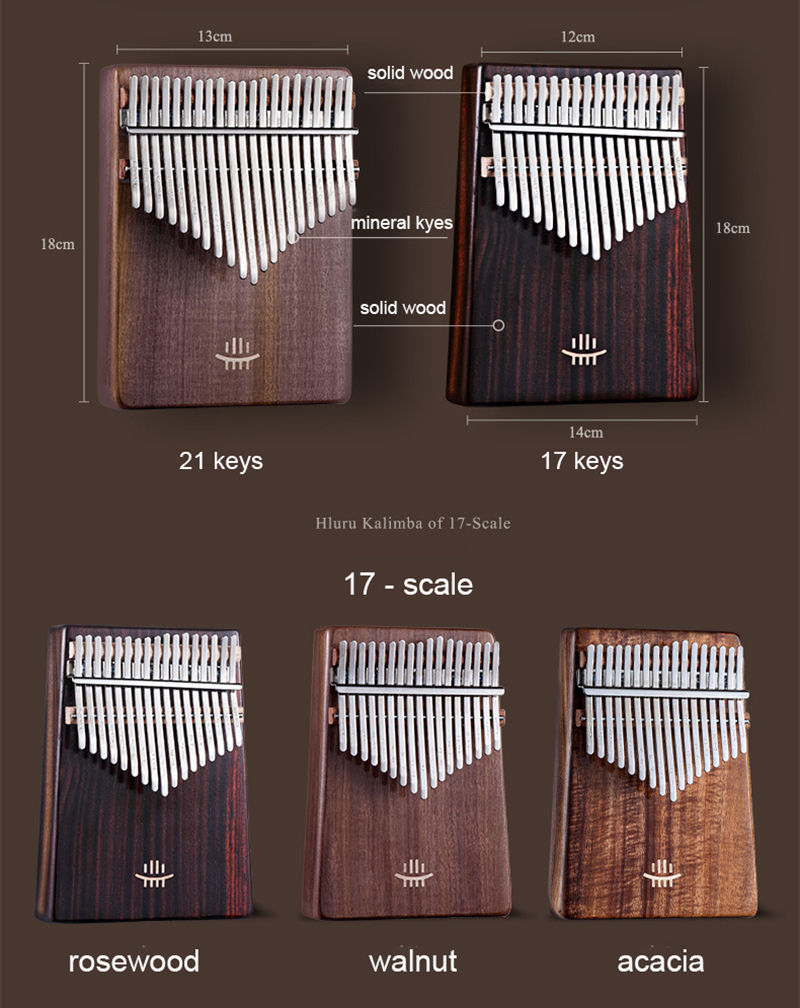Hluru Kalimba 17คีย์, มีรู21คี - A Musical Instrument With Keys บทวิจารณ์และราคา