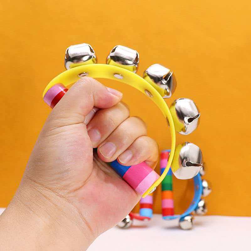 กระดิ่งมือรูปสายรุ้ง ด้ามจับไม - Musical Instrument You Shake บทวิจารณ์และราคา