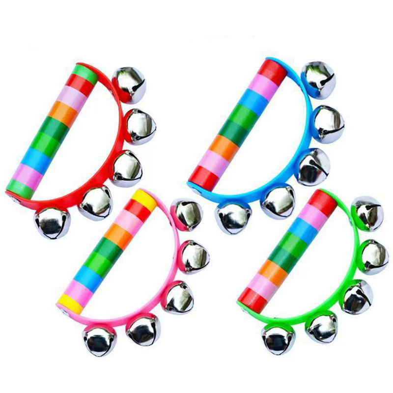 กระดิ่งมือรูปสายรุ้ง ด้ามจับไม - Musical Instrument You Shake บทวิจารณ์และราคา