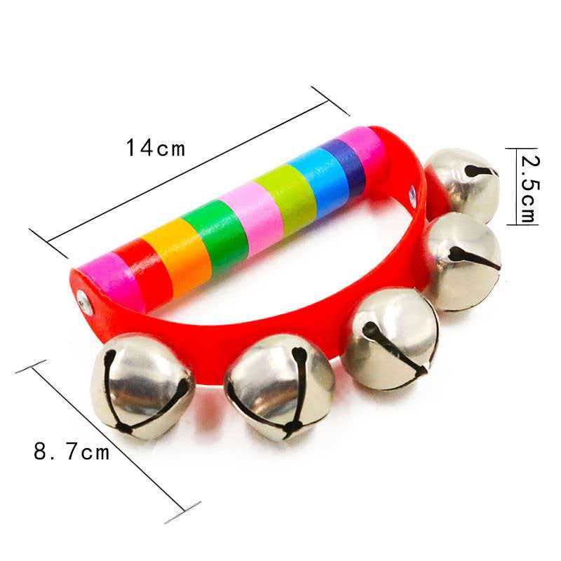 กระดิ่งมือรูปสายรุ้ง ด้ามจับไม - Musical Instrument You Shake บทวิจารณ์และราคา
