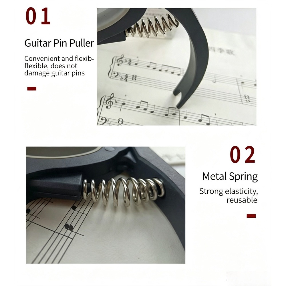 คาโป้กีตาร์ 2 in 1 พร้อมที่ดึง - Musical Instrument Note บทวิจารณ์และราคา