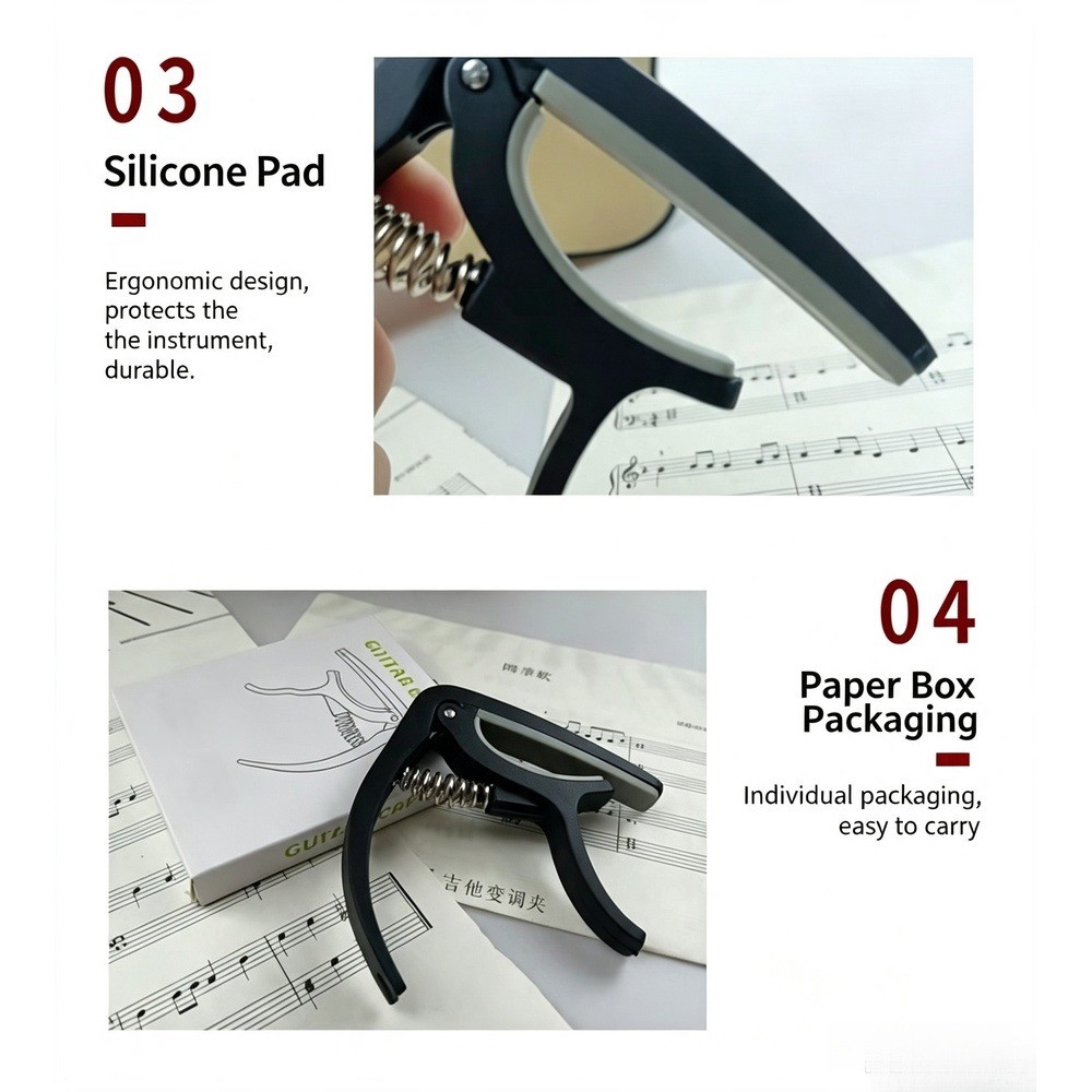 คาโป้กีตาร์ 2 in 1 พร้อมที่ดึง - Musical Instrument Note บทวิจารณ์และราคา
