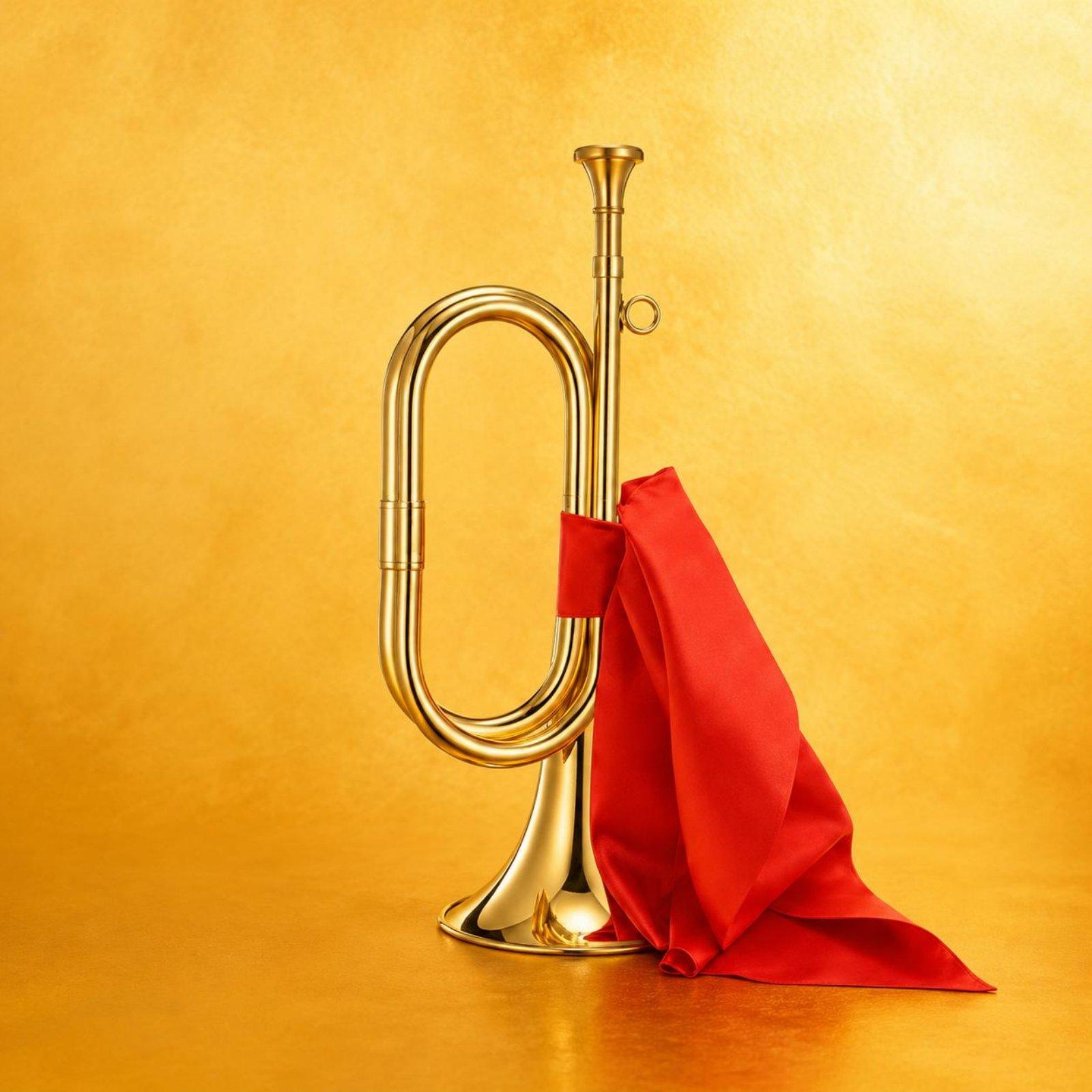 แตรทองเหลืองแบบพกพาสำหรับกองทห - Musical Instrument Bugle บทวิจารณ์และราคา