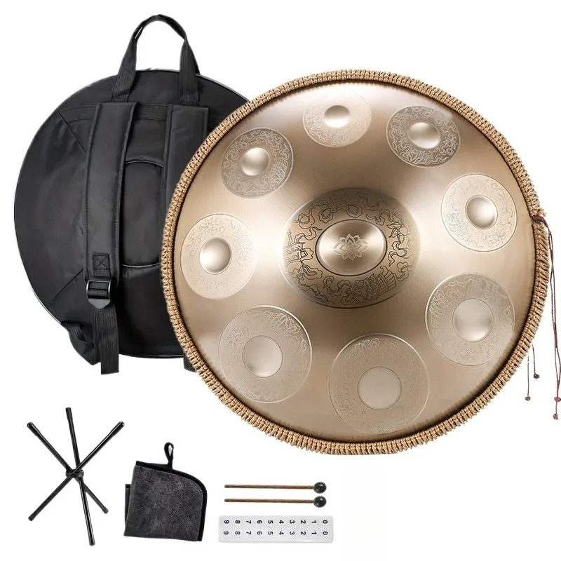 18 นิ้วสแตนเลส HandPan G Key D - A Musical Instrument With Keys บทวิจารณ์และราคา