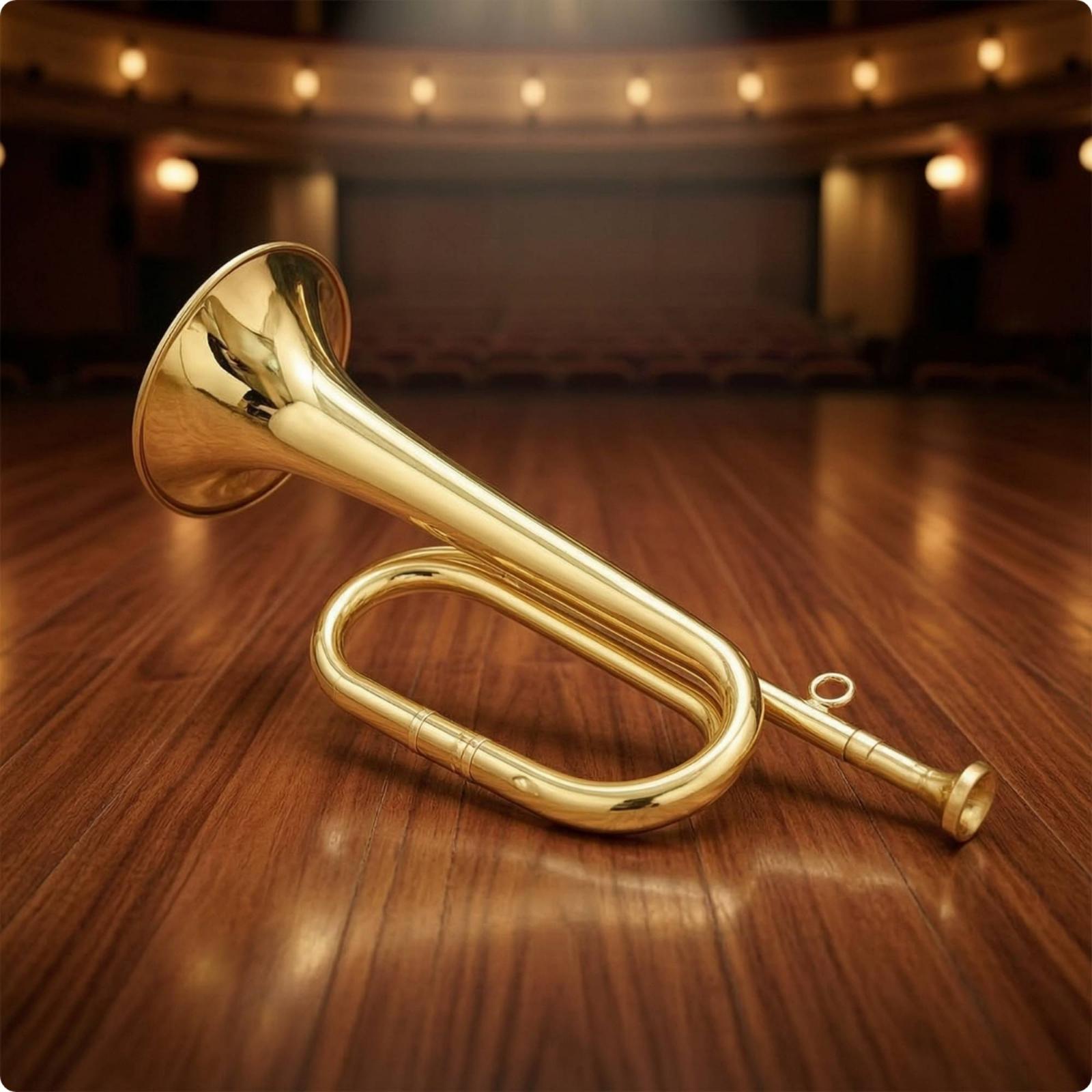 แตรลมทองเหลืองขนาดเล็กพร้อมห่ว - Musical Instrument Bugle บทวิจารณ์และราคา