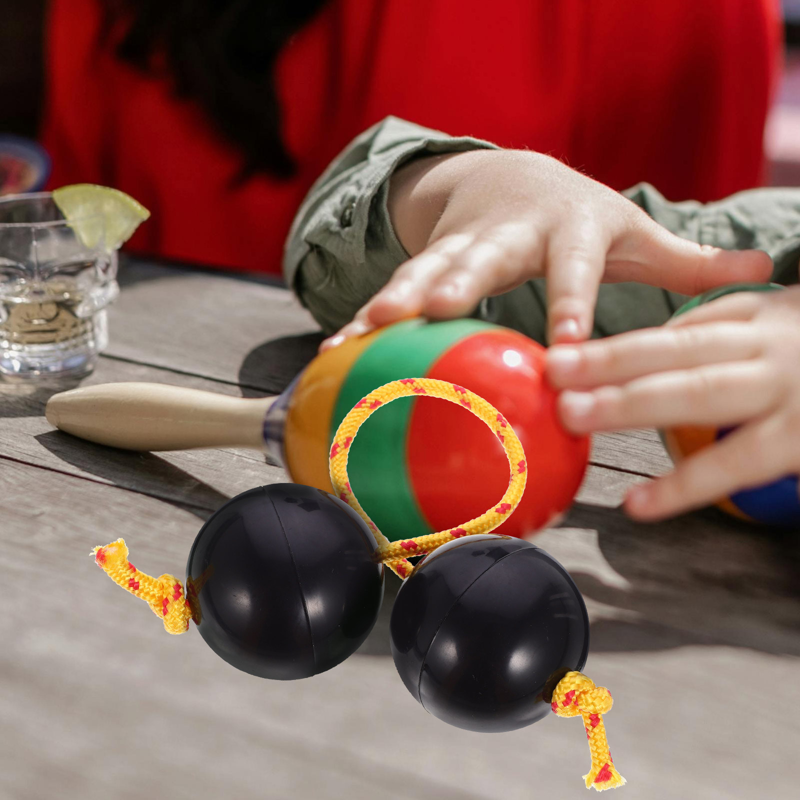 2 คู่ ลูกบอลเขย่าแบบแอฟริกัน เ - Musical Instrument You Shake บทวิจารณ์และราคา
