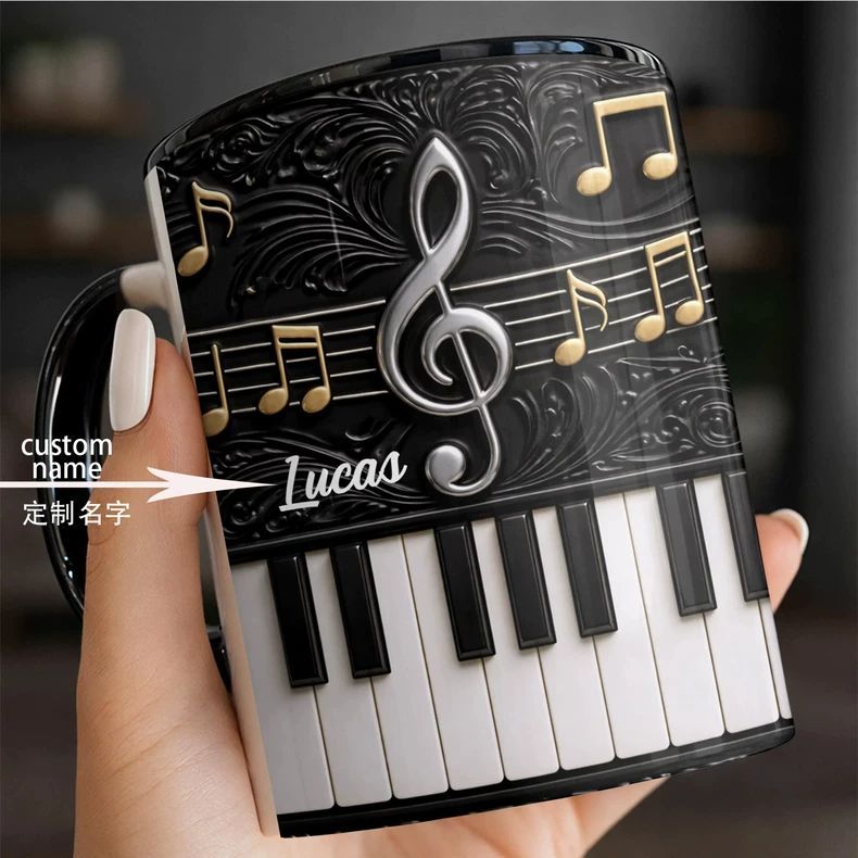แก้วเซรามิกรูปเปียโนพร้อมชื่อส - Musical Instrument With Name บทวิจารณ์และราคา