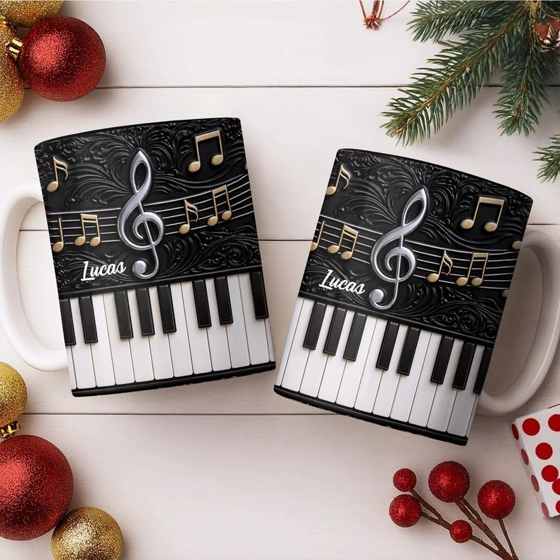 แก้วเซรามิกรูปเปียโนพร้อมชื่อส - Musical Instrument With Name บทวิจารณ์และราคา