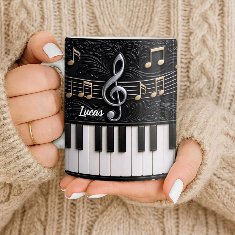 แก้วเซรามิกรูปเปียโนพร้อมชื่อส - Musical Instrument With Name บทวิจารณ์และราคา