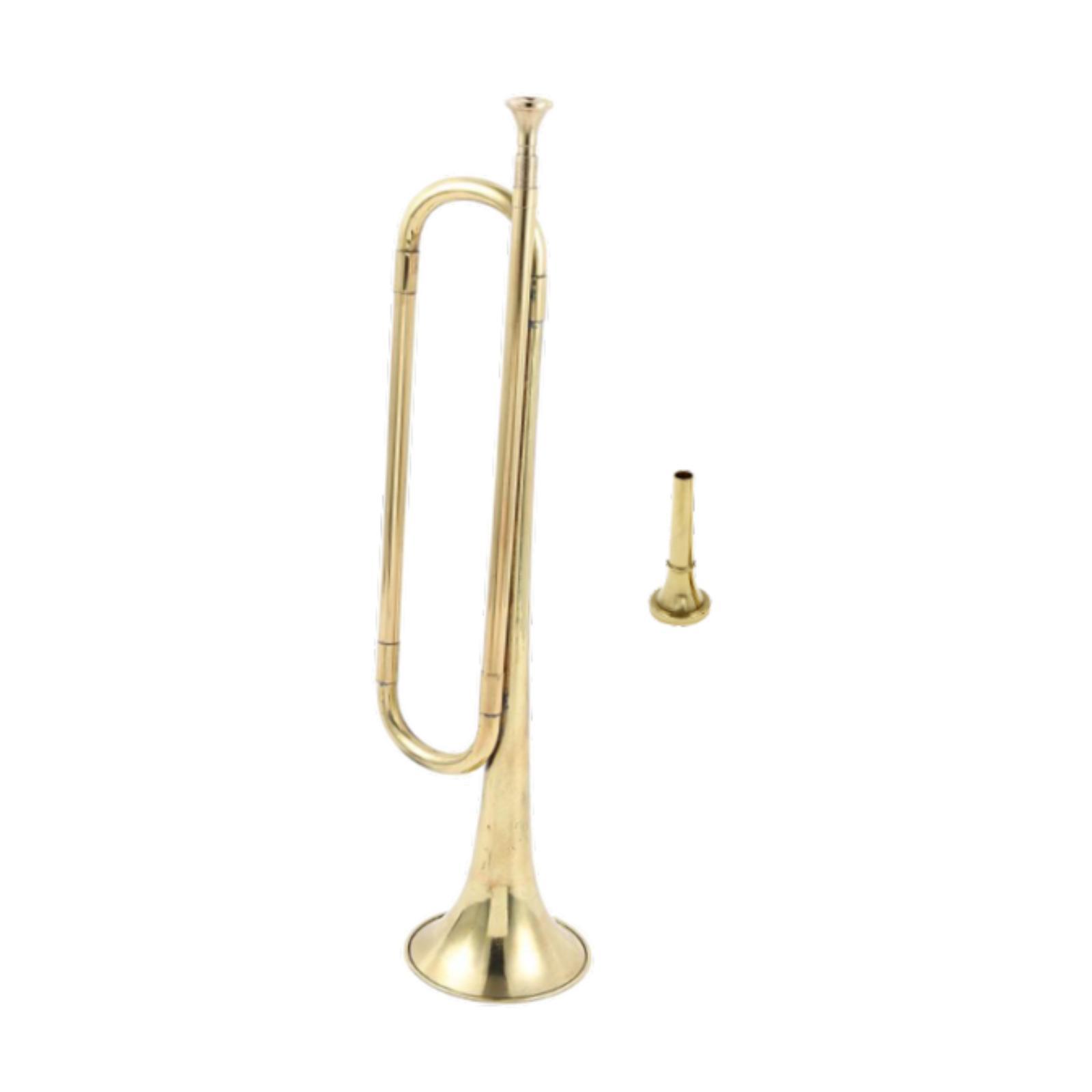 แตรทองเหลืองขัดเงาแบบ C แฟลต ท - Musical Instrument Bugle บทวิจารณ์และราคา