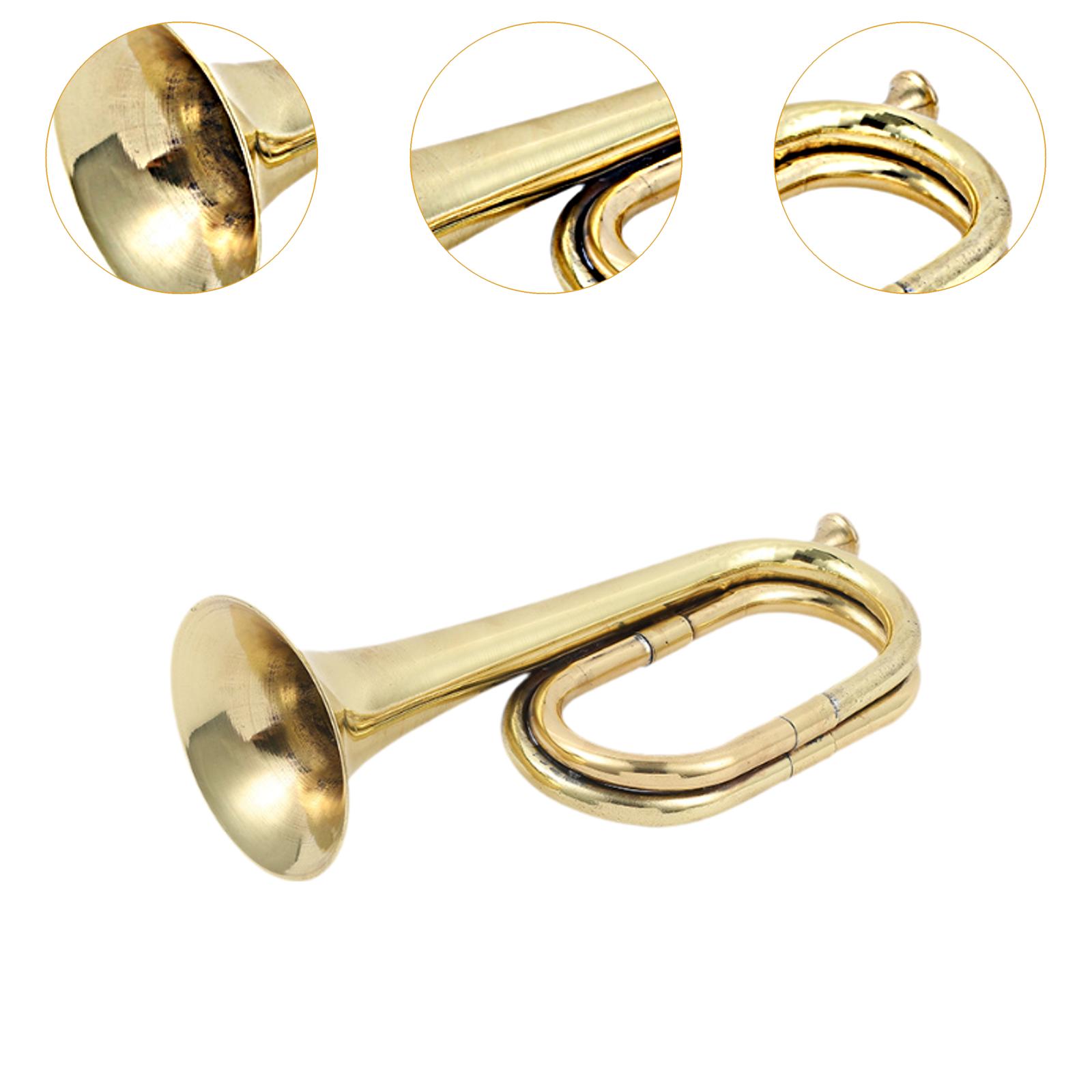 แตรทองเหลือง แตรเป่าลม เครื่อง - Musical Instrument Bugle บทวิจารณ์และราคา