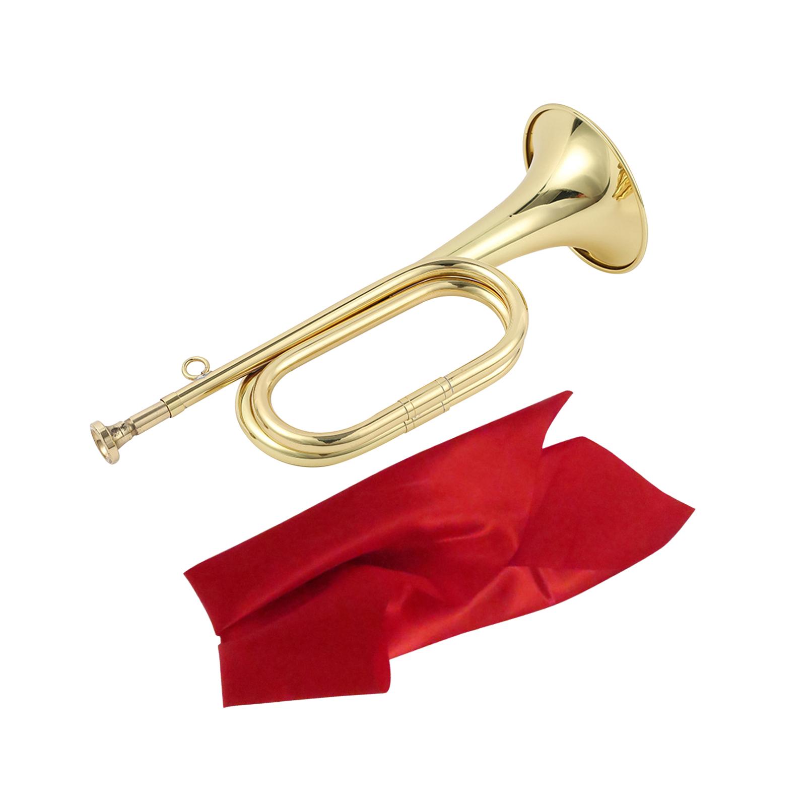 ปากเป่าทรัมเป็ตทองเหลืองขนาดเล - Musical Instrument Bugle บทวิจารณ์และราคา