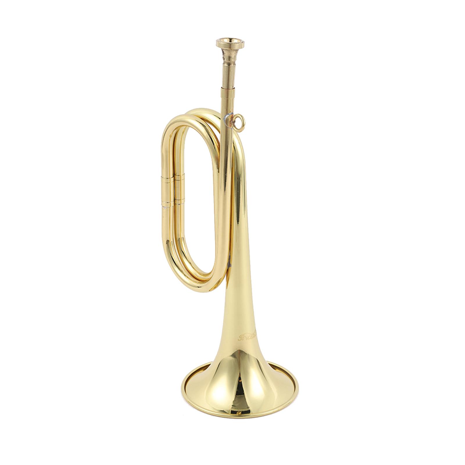 ปากเป่าทรัมเป็ตทองเหลืองขนาดเล - Musical Instrument Bugle บทวิจารณ์และราคา