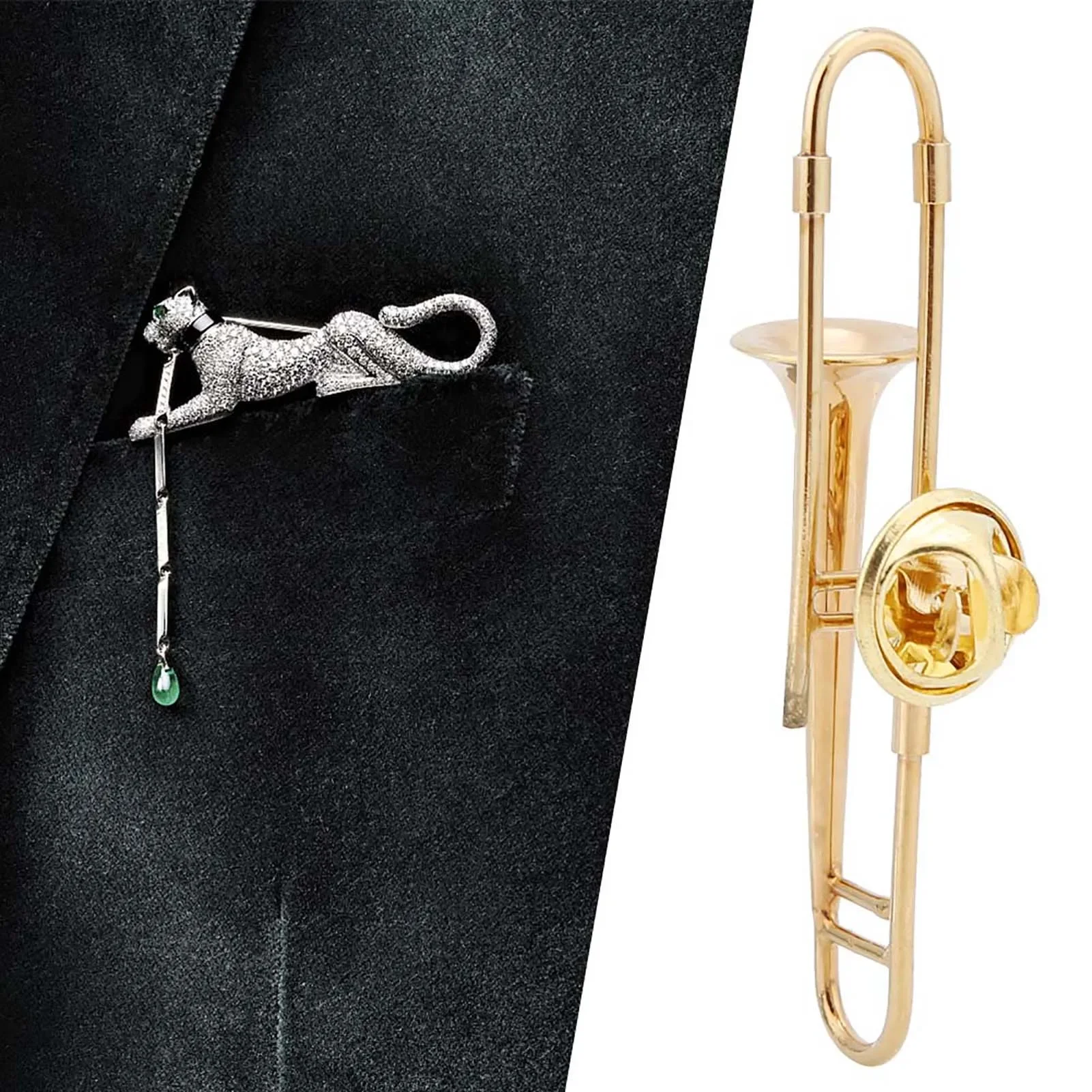 ชุดดนตรีเข็มกลัดติดปกเคลือบแข็ - Musical Instrument Jewelry บทวิจารณ์และราคา