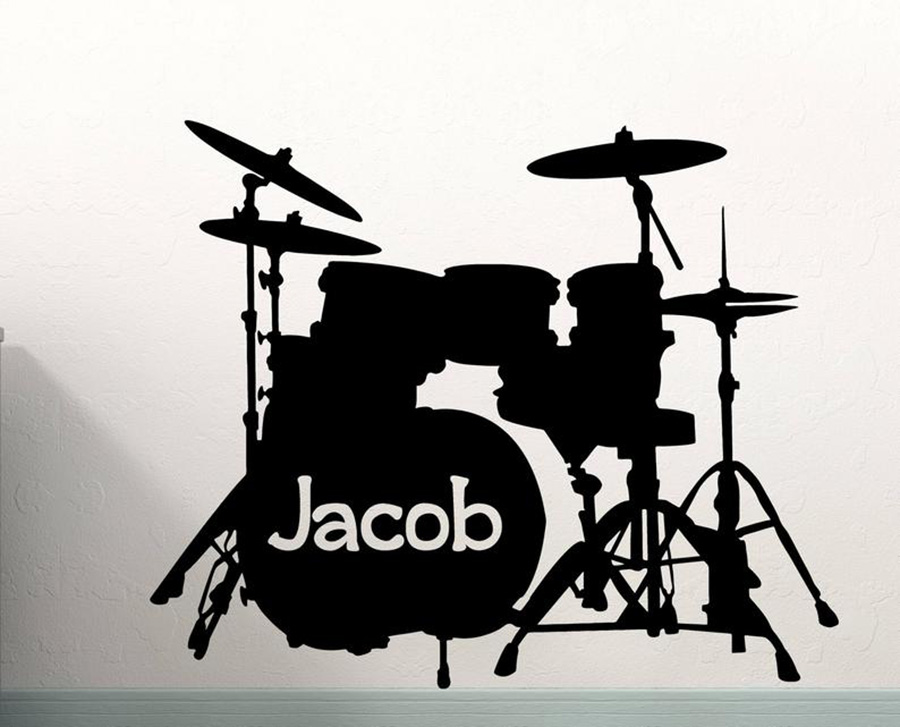 กลองชุดรูปลอกที่กำหนดเองชื่อเค - Musical Instrument With Name บทวิจารณ์และราคา